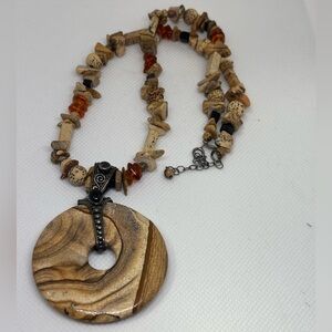 Sajen Vintage Sterling Silver & Jasper stone necklace